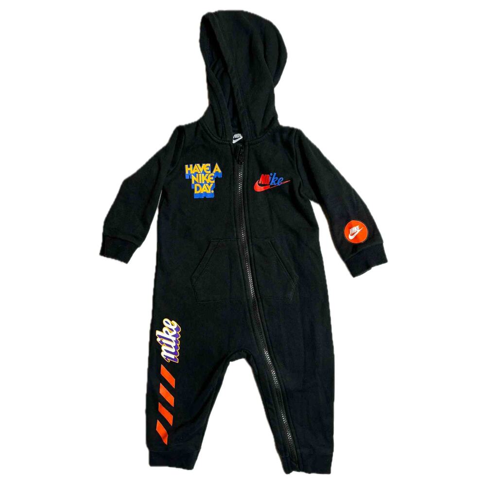 Nike Zip Up Baby one piece 12 months “Have A Nike Day” 90s jumpsuit coverall